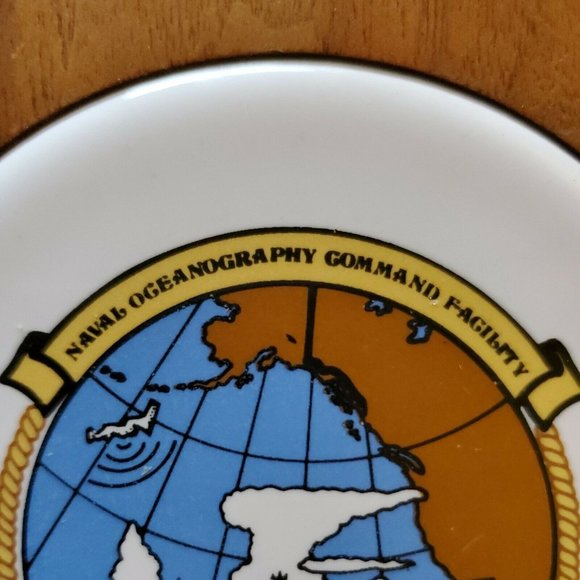 NAVAL OCEANOGRAPHY COMMAND FACILITY San Diego, CA Ceramic Wood Navy Plaque - Picture 3 of 6